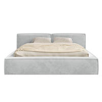 POLSTERBETT Tilves Low Hellgrau 180x200 cm - Hellgrau/Schwarz, Kunststoff/Textil (180/200cm) - Selsey