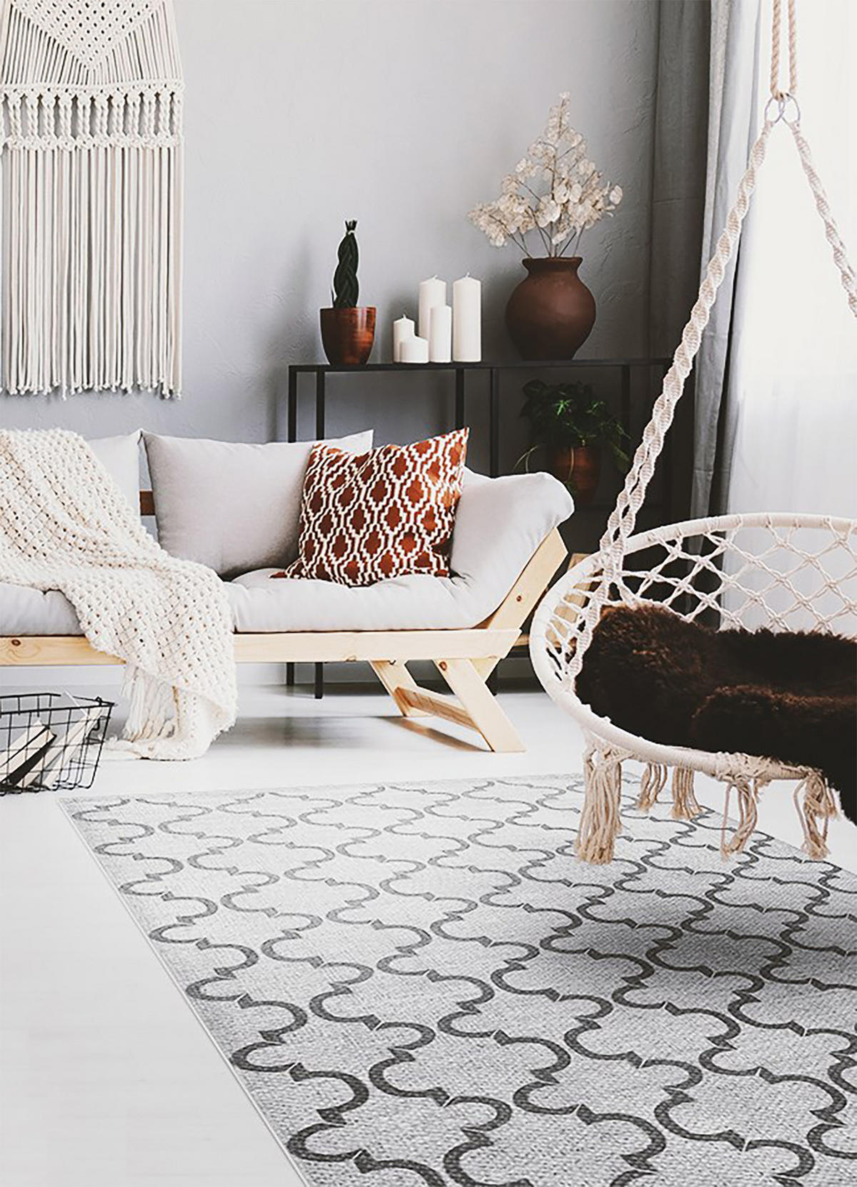 VINYL-TEPPICH 225x150 cm Grau - Grau, Kunststoff (150/1.6cm) - ArtPrintCave