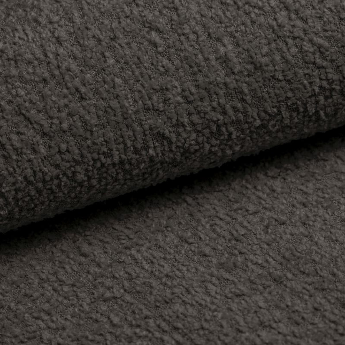 SCHLAFSOFA EMILI, Sofa mit Schlaffunktion und Bettkasten, Farbe: Dunkelbraun, Bouclé-Stoff - Dunkelbraun, Textil (212/95/90cm) - Sepro Meble