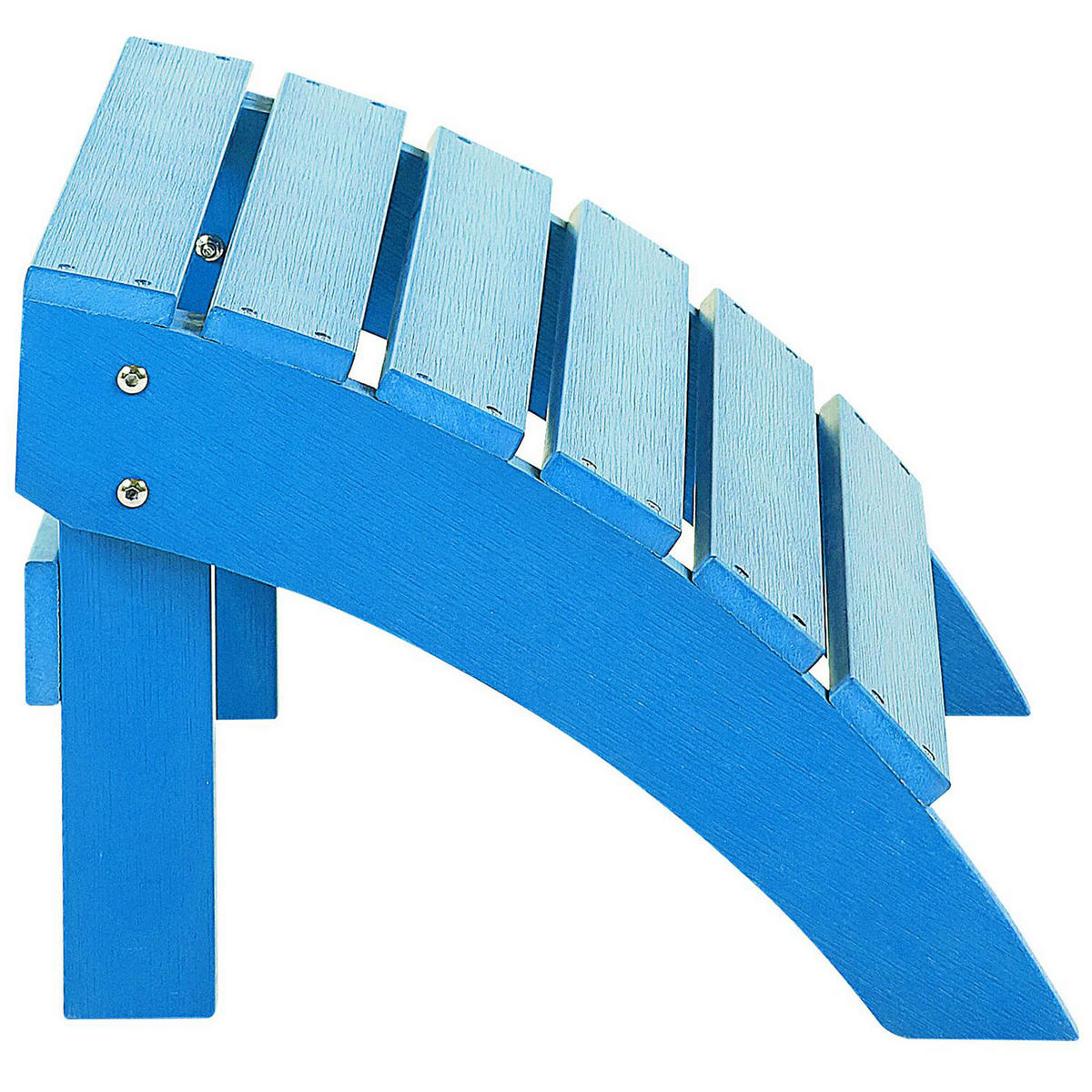 FUSSHOCKER Kunstholz blau Adirondack - Blau, Kunststoff (50/34/43cm) - Beliani
