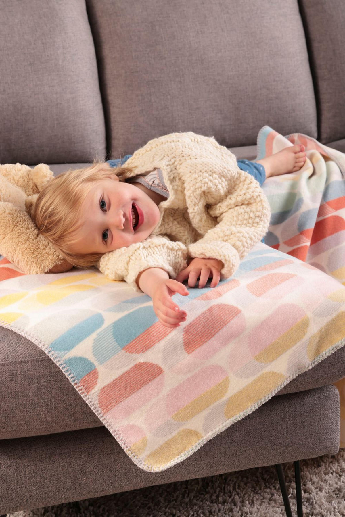 KINDERDECKE Young & Fancy Candy 100 x 150cm - Multicolor, Textil (100/150cm) - Biederlack