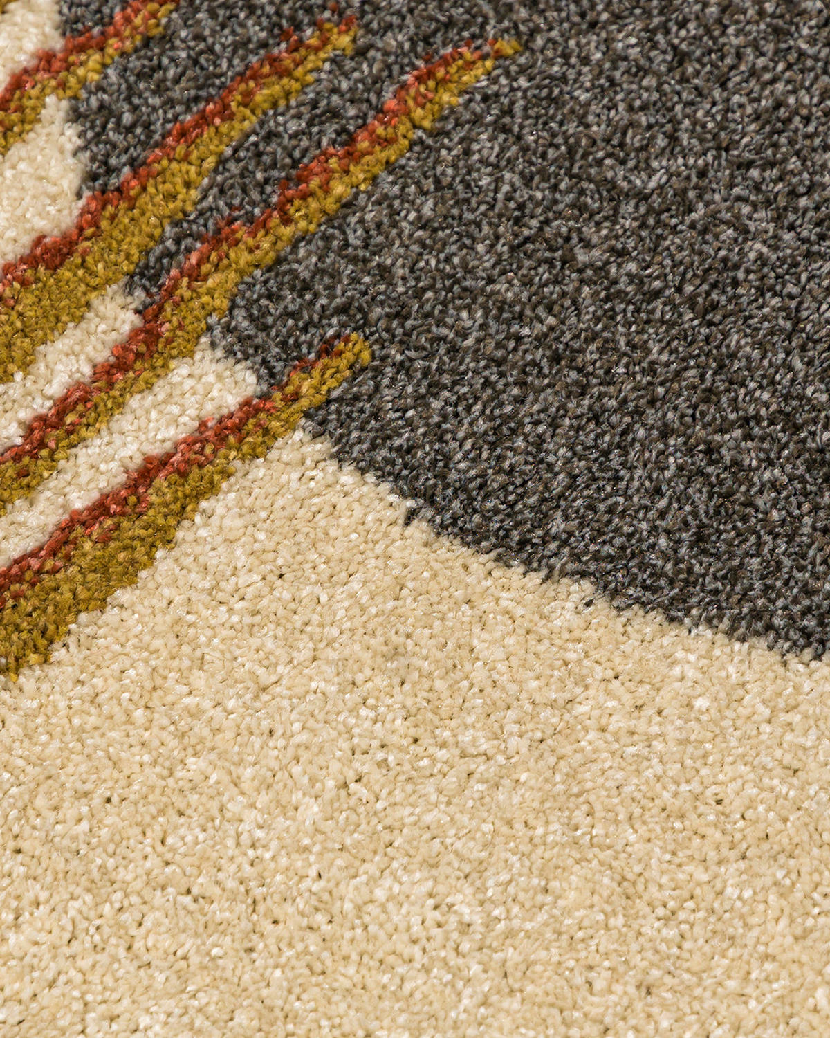 TEPPICH Beige Geometrisch In-Outdoor Pflanzlich Kurzflor Rechteckig 250 x 350 cm - Ecru/Blaugrau, Textil (250/350cm) - Mazovia