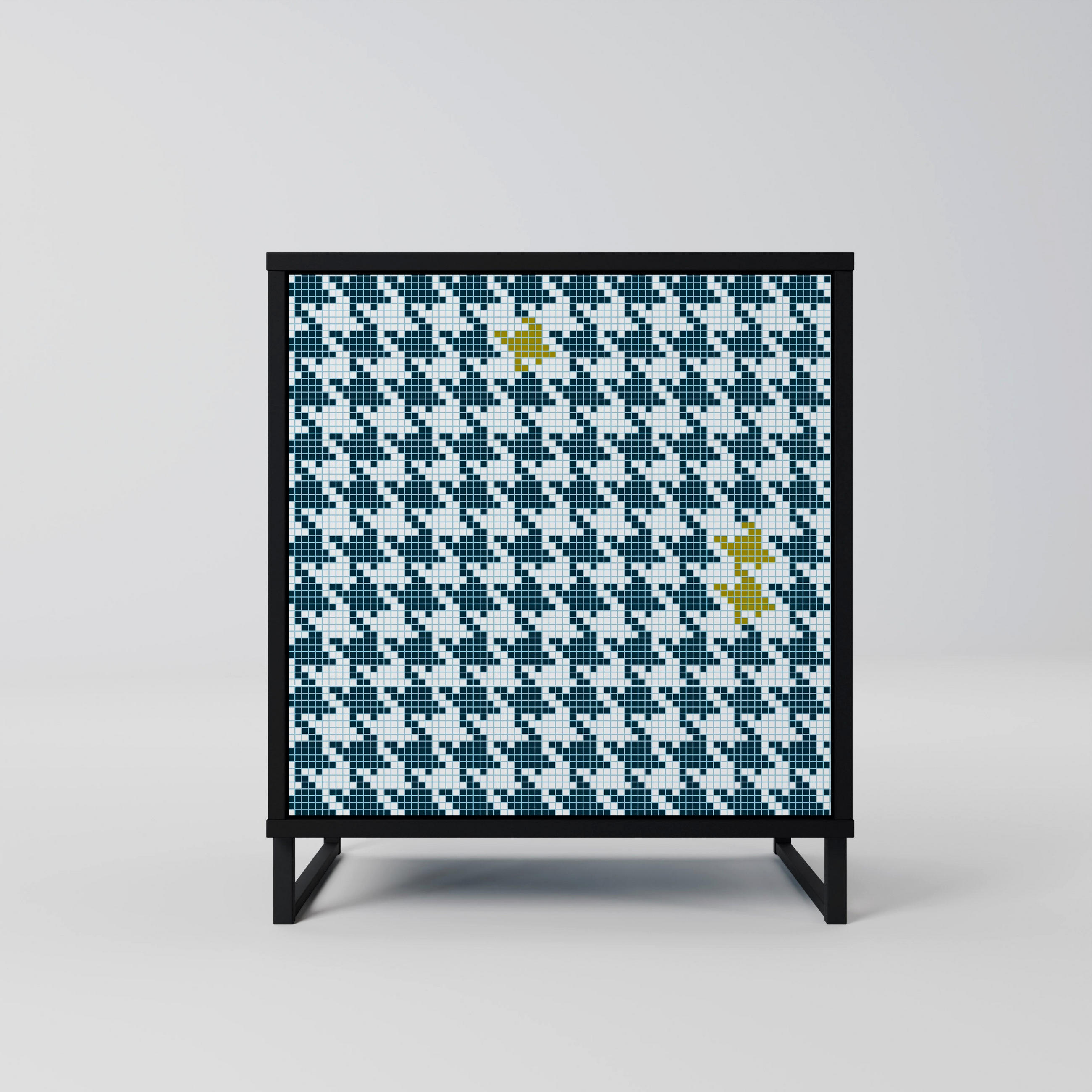 SpaceRebels Sideboard Schwarz 57.5x67.5x42 cm