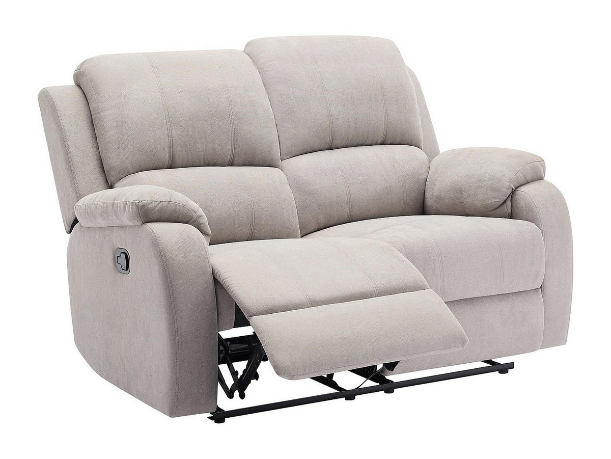 RELAXSOFA - 2 Personen - stoff - hellgrau Brody - Hellgrau, Textil (148/99/98cm) - Vente-Unique