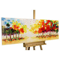 ÖLGEMÄLDE 150/50 cm - Multicolor, Holz/Textil (1.96/50cm) - KUNSTLOFT