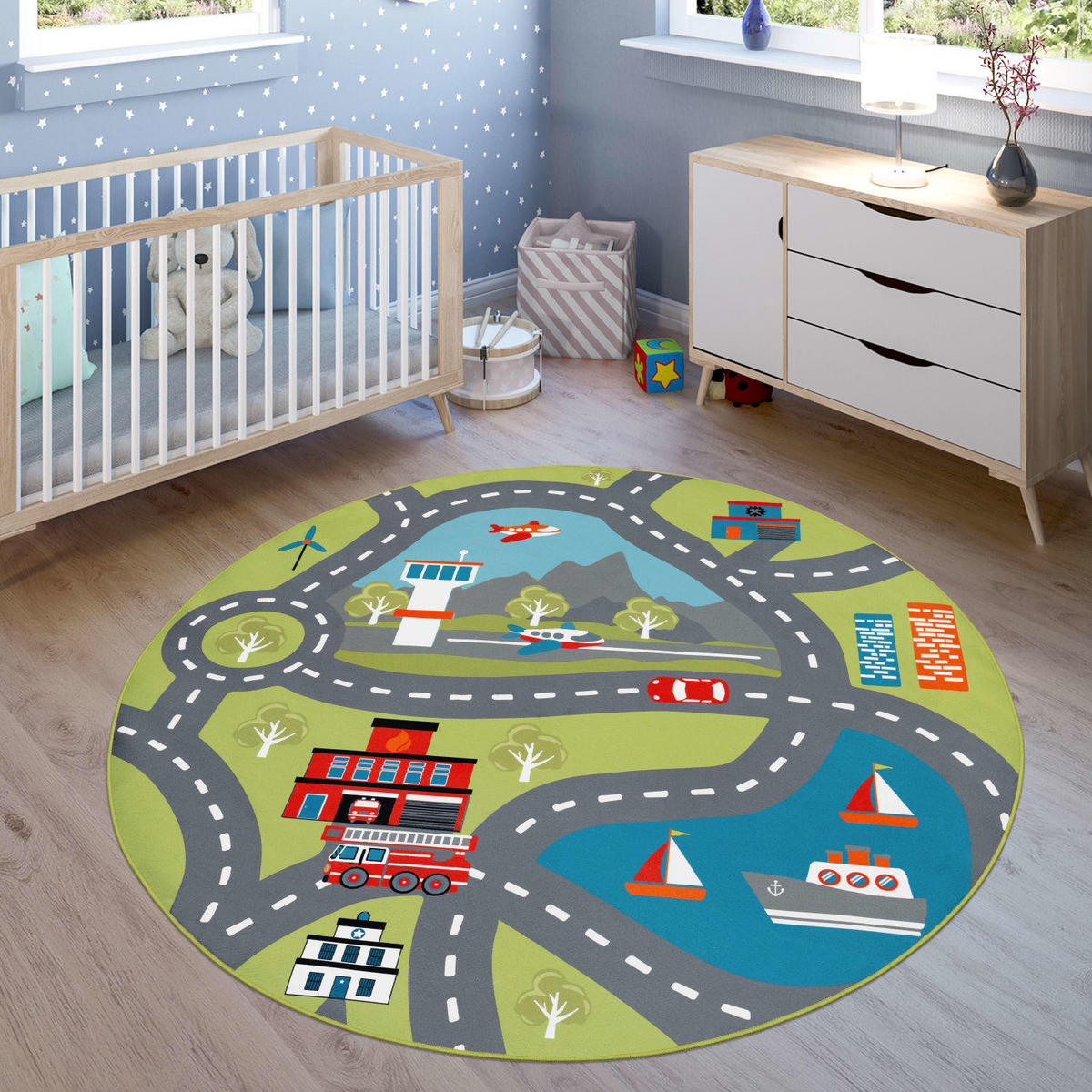 KINDERTEPPICH 200/200 cm Bino 562 - Grün, Kunststoff (200/200cm) - Paco Home