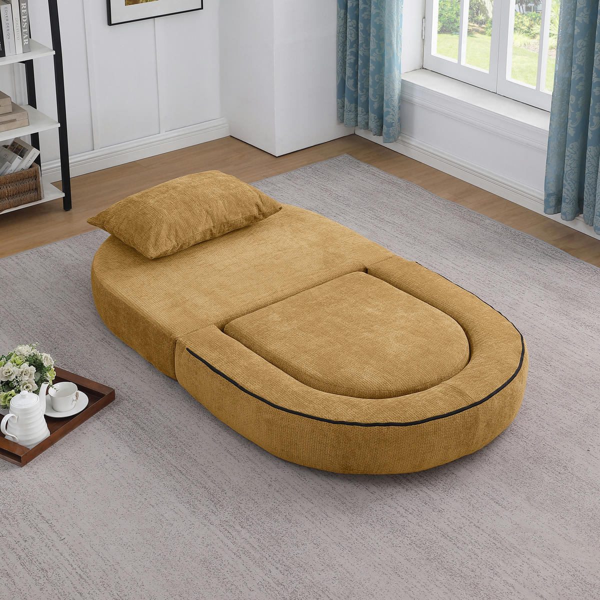 SCHLAFSESSEL DE-35081 faltbar Gelb - Gelb, Textil (90/41/101cm) - ComfortXL
