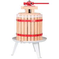 SAFTPRESSE 12 L ,60 x 50 x 38 cm,rot - Rot, Metall (50/38/60cm) - tectake