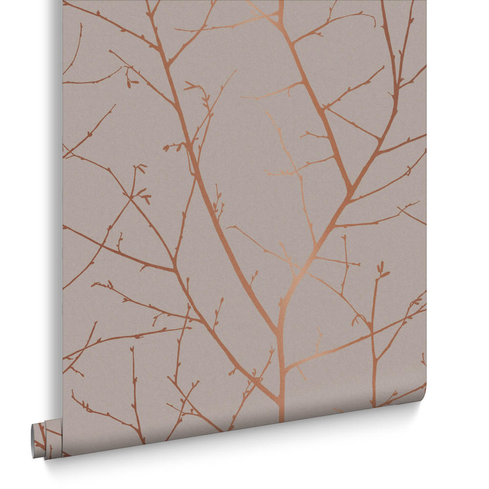 Graham & Brown Vliestapete Beige, Kupfer 53x1000 cm