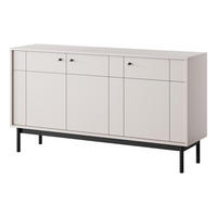 SIDEBOARD JAPANDI Beige 154x39x84 cm - Beige, Holzwerkstoff (154/84/39cm) - FURNLUX