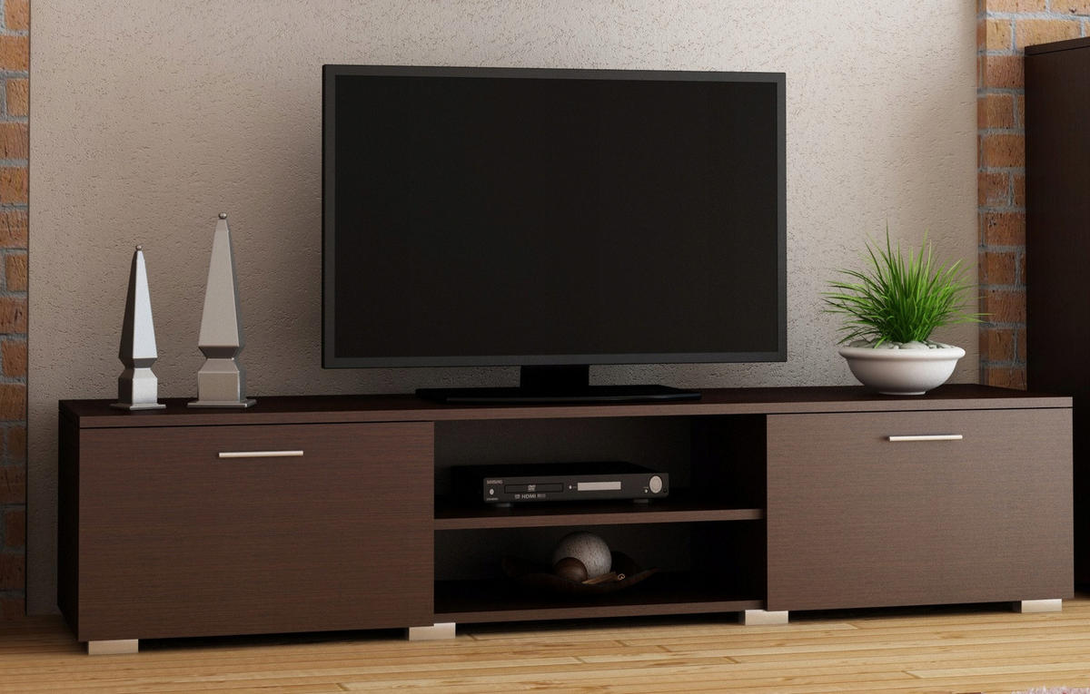 FERNSEHKOMMODE ROMA Wenge 150/40/35 cm - Wengefarben, Holzwerkstoff (150/35/40cm) - Matkam Möbel