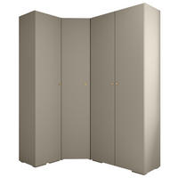 GARDEROBEN-SET 236,7/181,7/47 - Kaschmir/Goldfarben, Holz/Kunststoff (181.7/236.7/47cm) - Abiks Möbel