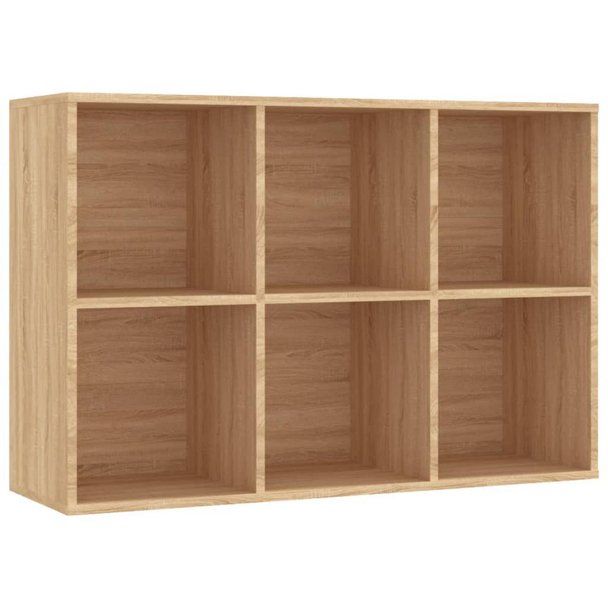 SIDEBOARD mit 6 Fächern 66/30/98 cm aus Holzwerkstoff Sonoma-Eiche Dekor - Sonoma Eiche, Holz (66/98/30cm) - vidaXL
