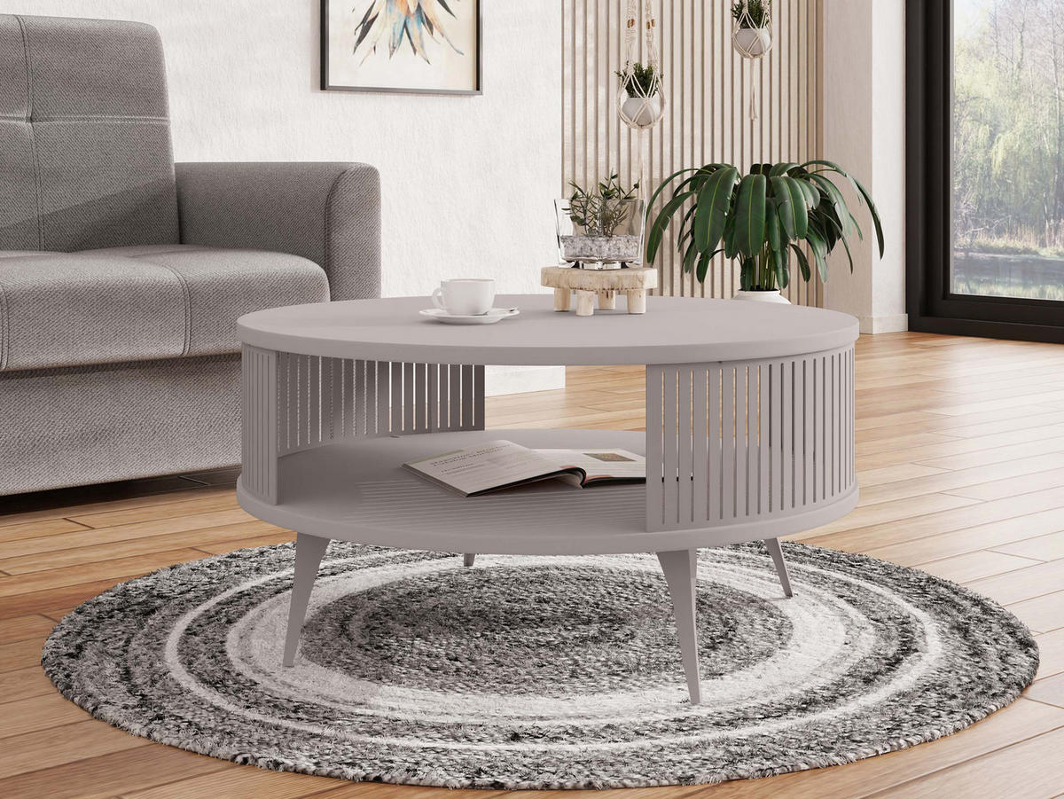 COUCHTISCH Roenni Cashmere - Kaschmir, Holzwerkstoff/Metall (75/75/30cm) - MIRJAN24