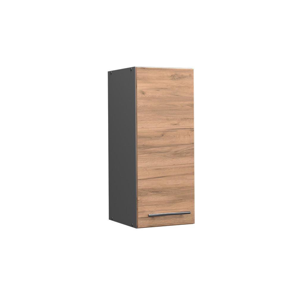 HÄNGESCHRANK Fame-Line Goldkraft Eiche 30 cm - Honigeiche/Anthrazit, Holzwerkstoff (30/72/34.1cm) - Vicco