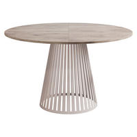 ESSTISCH ausziehbar Cone Cashmere 100 - Kaschmir/Eichefarben, Holzwerkstoff/Metall (100/100/76cm) - MIRJAN24