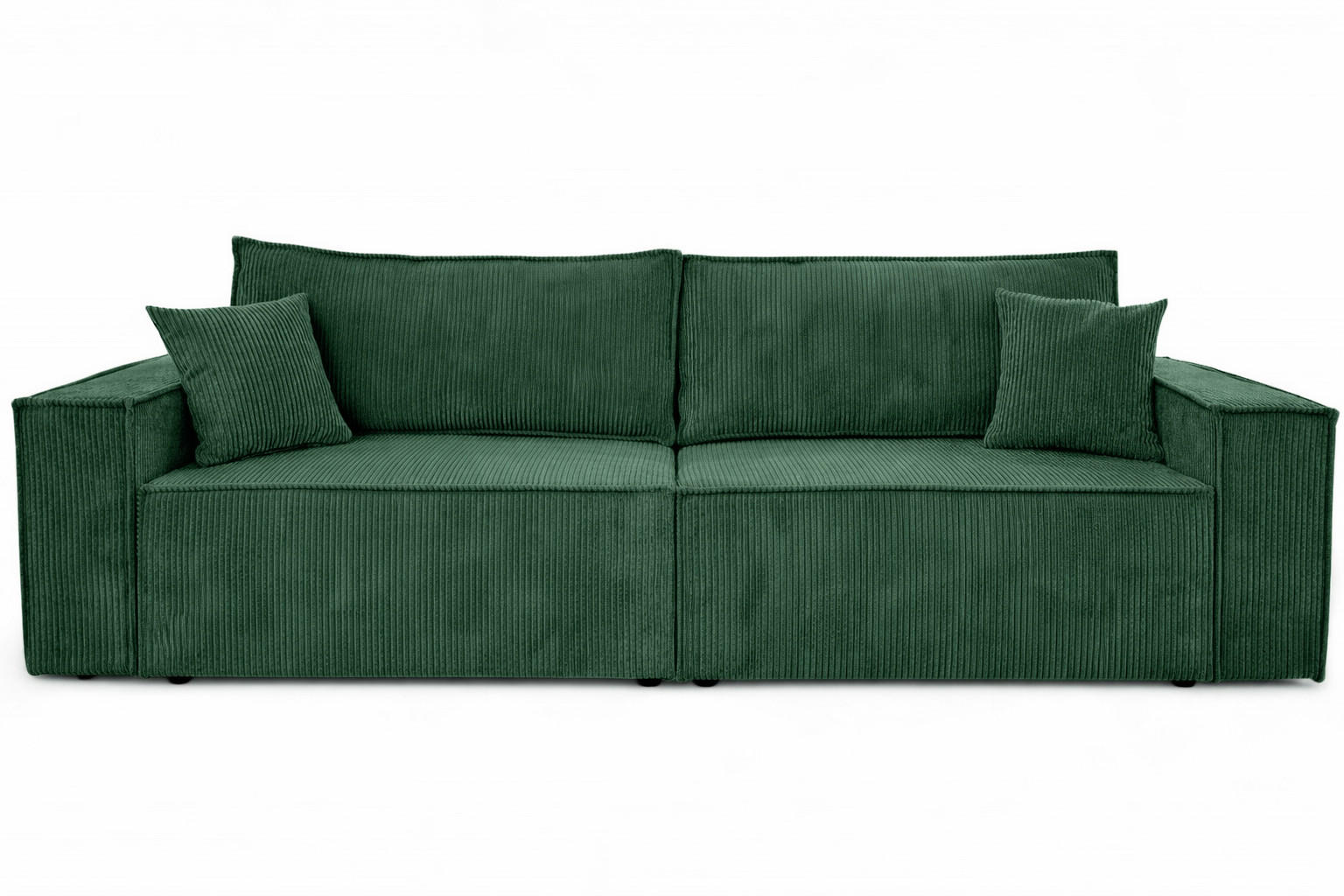 SOFA Mit Schlaffunktion Und Bettkasten, Cordstoff Poso, Hellgrau, BEST SCORNER - Grün, Holz (245/83/90cm) - Kaiser Möbel