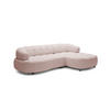 ECKSOFA WESPER S - Eckcouch Mit Elektrischer Sitzverstellung, L-förmig, Freistehend, Relaxfunktion, 183x284x79cm Linke, Asche - Silberfarben, Holz/Textil (113/284cm) - DomoHome