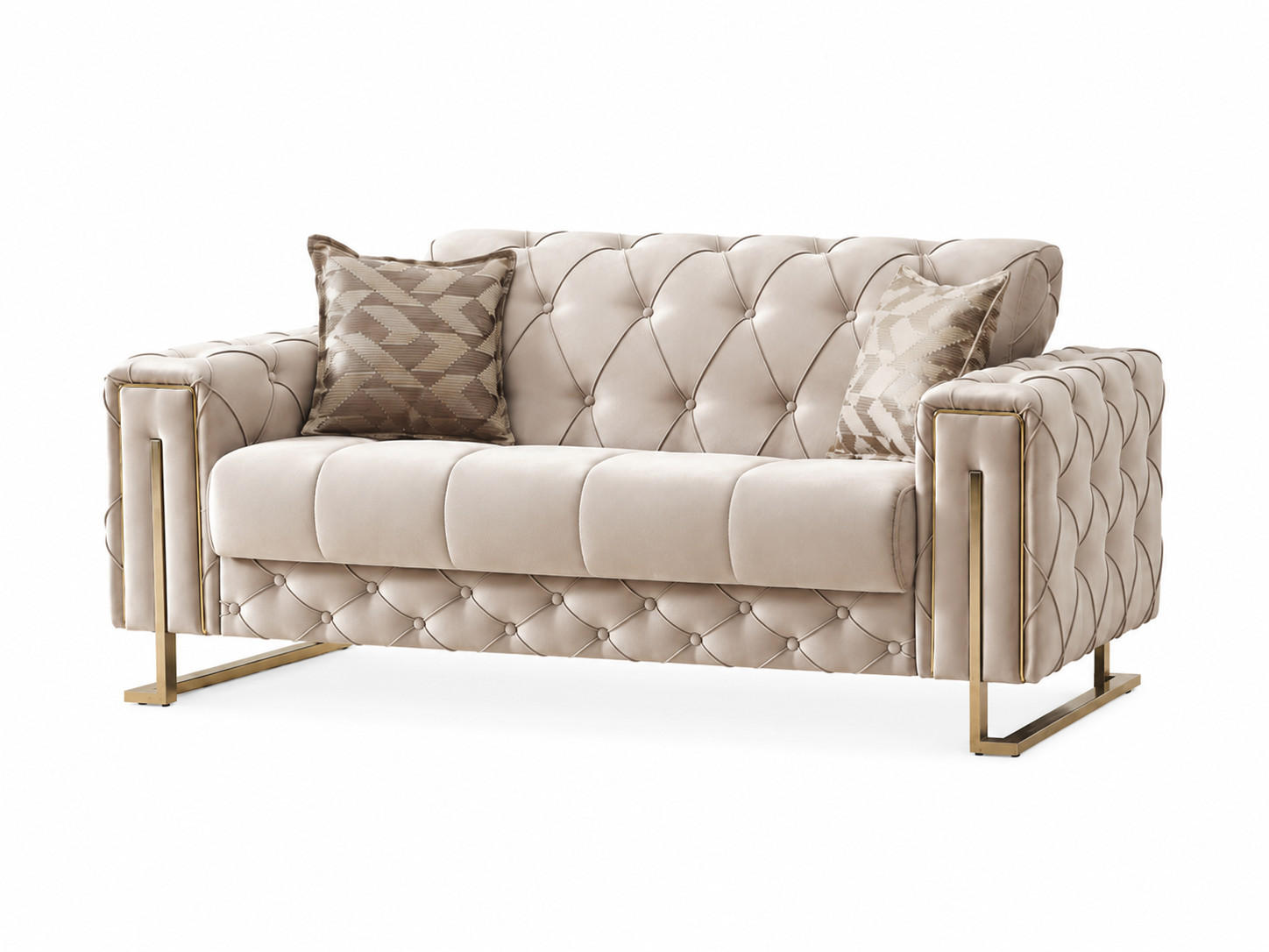 XXXLutz 2-Sitzer Beige 160x80x100 cm