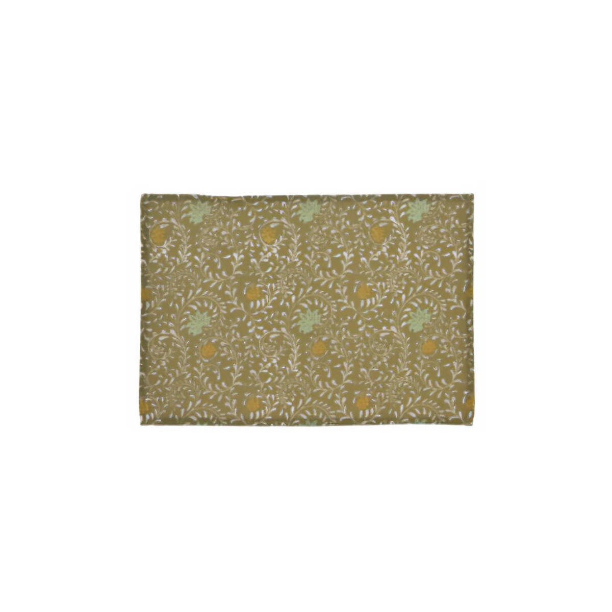 TISCHSET Baumwolle Blumenmuster 45/30 cm - Grün, Naturmaterialien (45cm) - Home Styling Collection