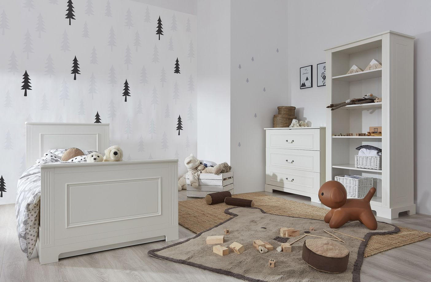 KINDERREGAL Ines - Weiß, Holzwerkstoff (80/180/44cm) - RAUMHIRSCH FURNITURE