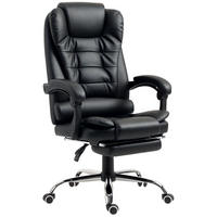 CHEFSESSEL DE-11678 neigbar mit Fußstütze Schwarz - Schwarz, Metall (69/117/64.5cm) - ComfortXL