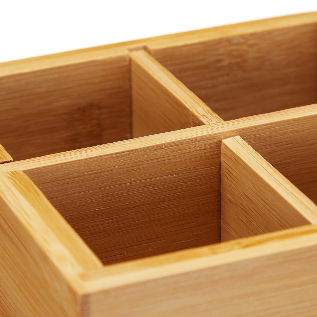 BESTECKSTÄNDER - Hellbraun, Holz (13.5/14.5/13.5cm) - Relaxdays