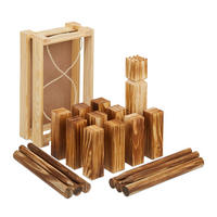 WIKINGERSPIEL - Braun, Holz (36/21.5cm) - Relaxdays