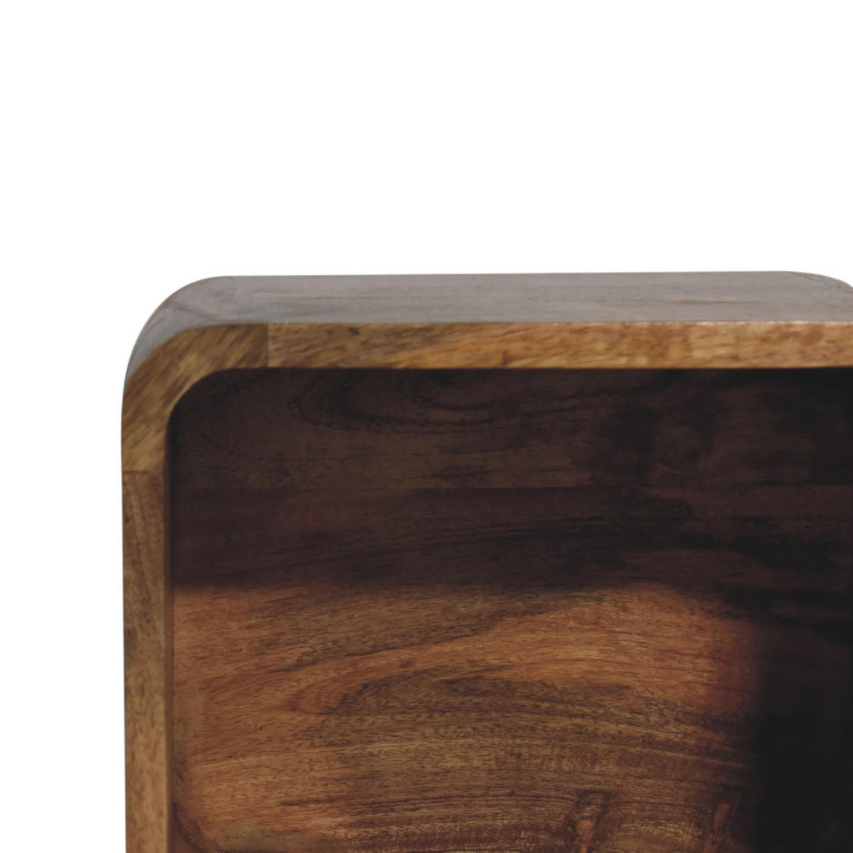 NACHTTISCH Levitate, Wandmontiert, Offenes Fach , Braun - Beige/Messingfarben, Holz/Metall (30/25/25cm) - Artisan Furniture