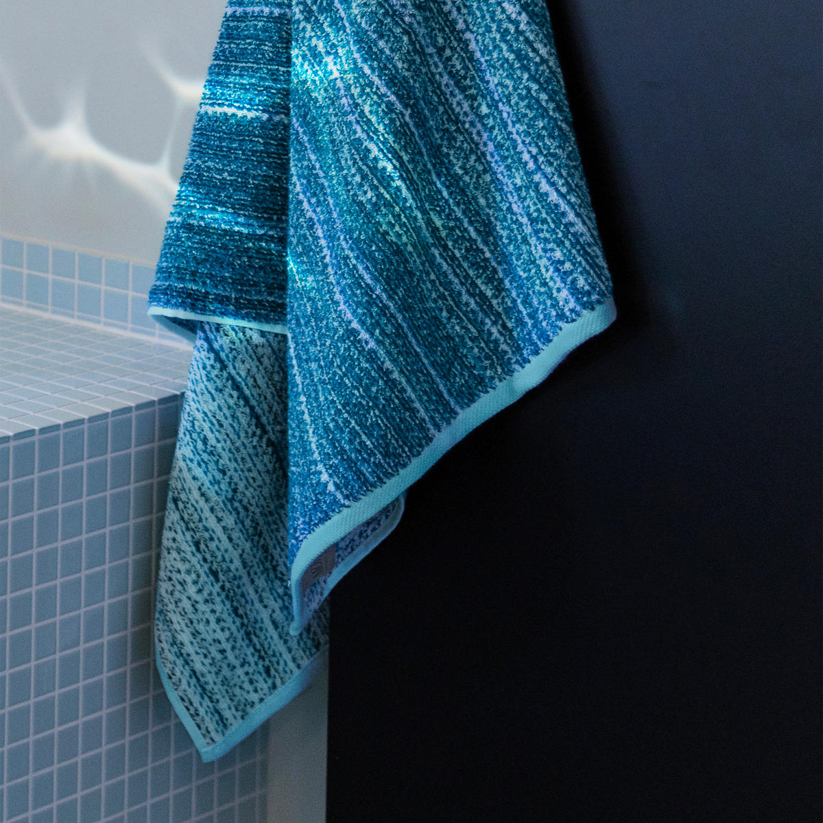 HANDTUCH TIDE - Türkis/Grün, Textil (50/100cm) - MÖVE