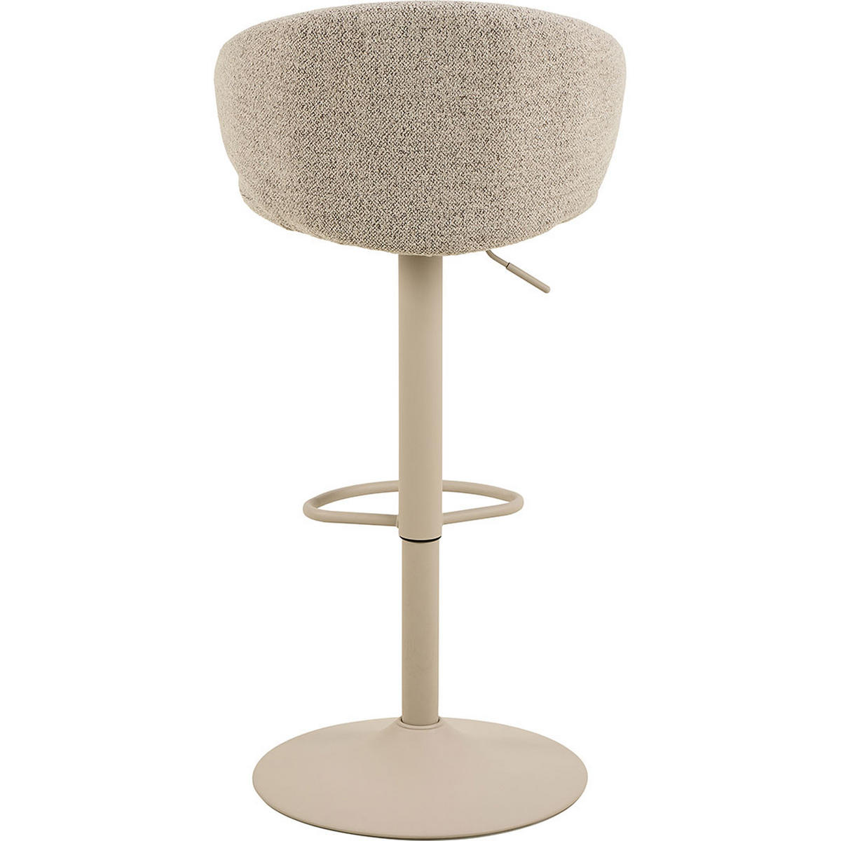 BARHOCKER, Stühle Beige, Metall / Polyester, 46 x 38 x 107 cm - Beige, Textil/Metall (46/107/38cm) - ebuy24