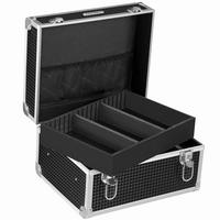 KOSMETIKKOFFER MAKE-UP KOFFER - Schwarz, Holzwerkstoff (24/19/30cm) - Hansiro