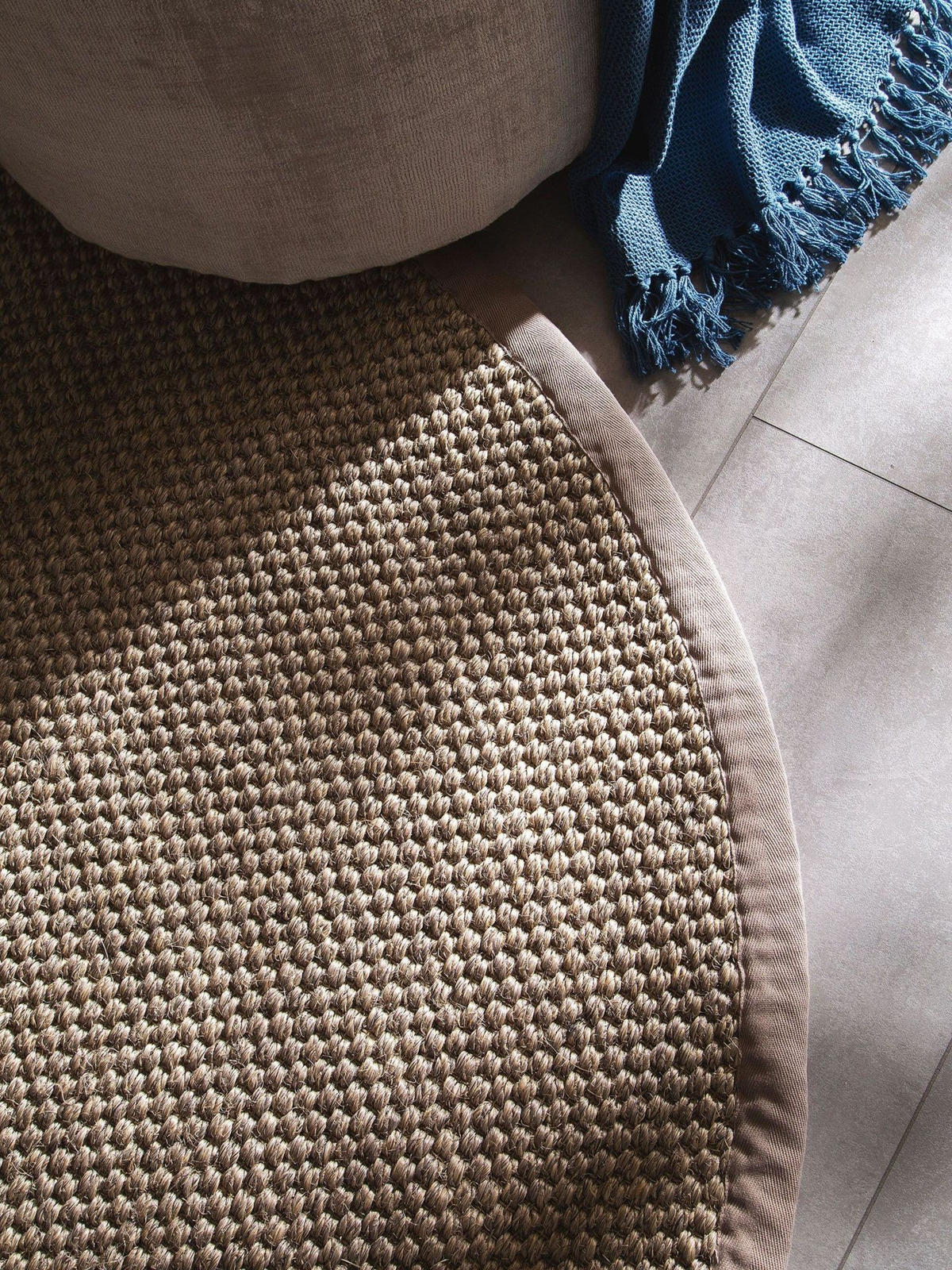 TEPPICH Sisal Greta Grau - Grau, Naturmaterialien (250/1cm) - KUNSTLOFT