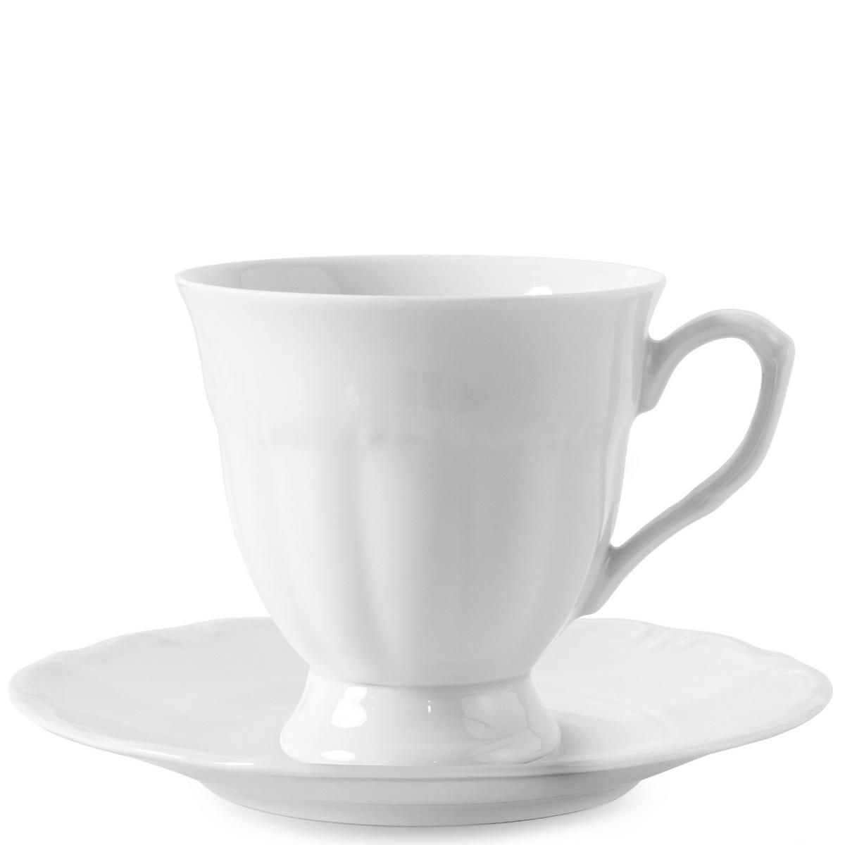 KAFFEESERVICE Chodziez MARIA TERESA 39-tlg - Weiß, Keramik (8/8/8cm) - KONSIMO®