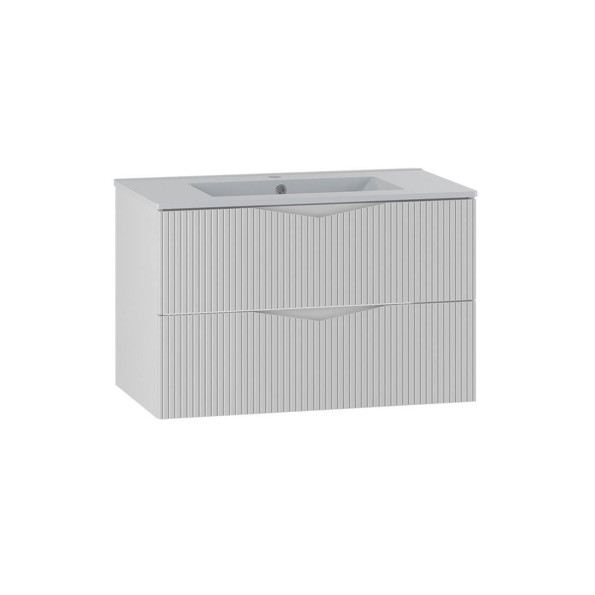 WASCHTISCH 80cm Tao Weiß - Weiß, Holzwerkstoff (80/50/45.8cm) - Petits-meubles