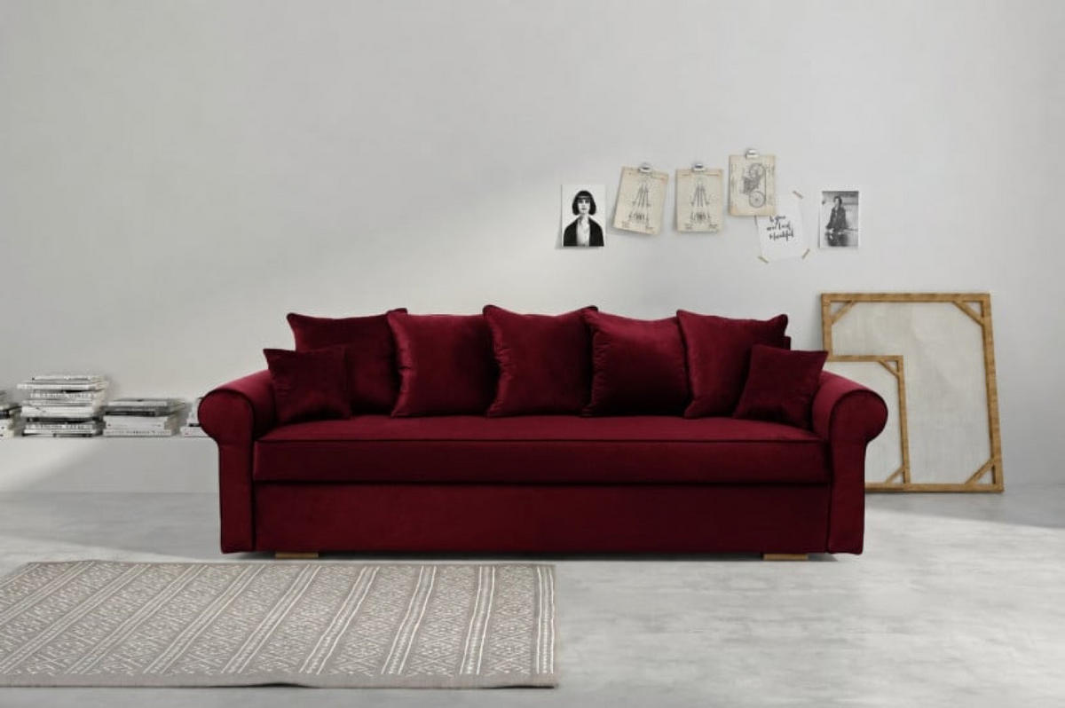 SOFA Rosa Vivia - Pink, Holzwerkstoff (237/100/85cm) - Sepro Meble