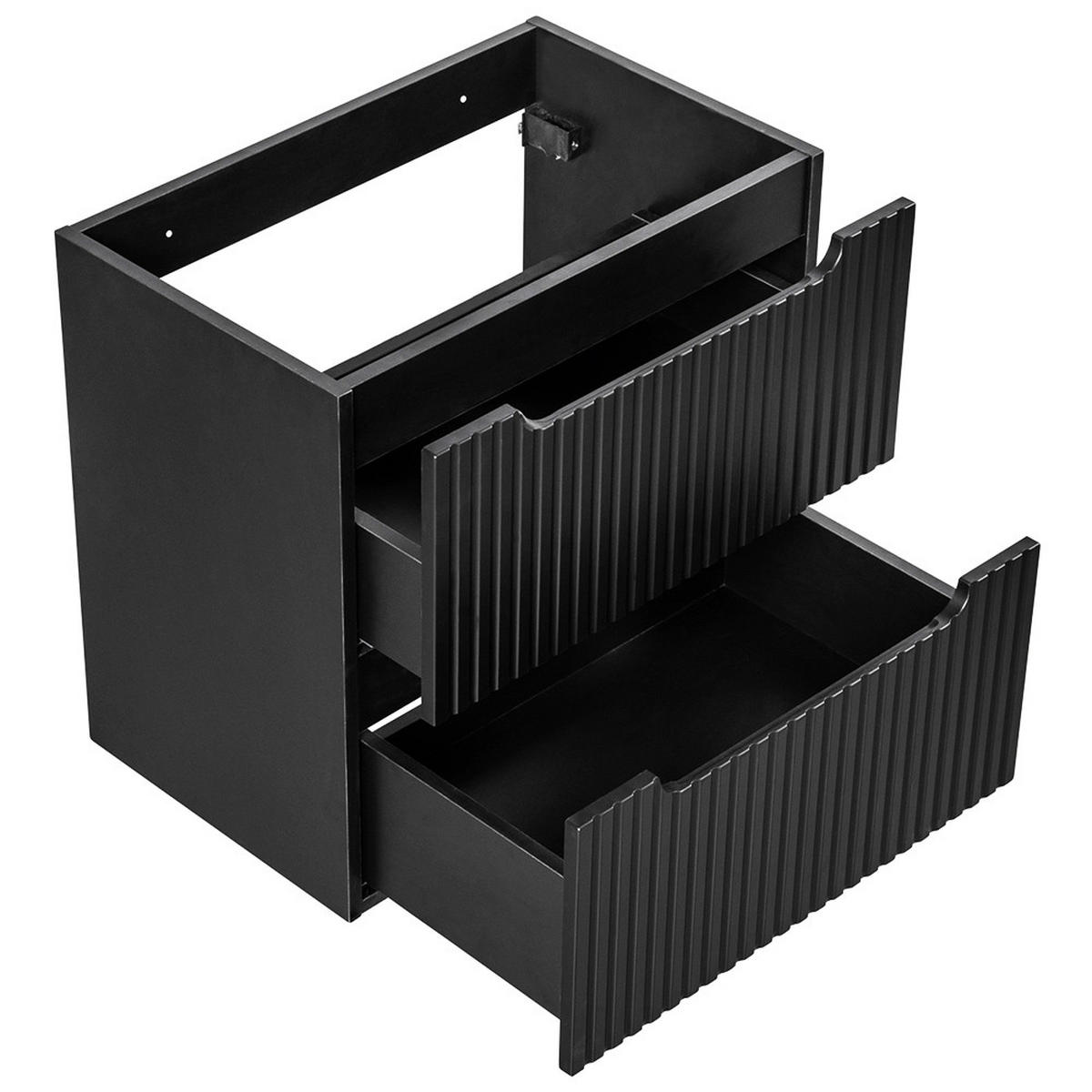 BADMÖBEL-SET 3-TLG. Newport-56 - Schwarz, Holzwerkstoff (120/200/40cm) - Lomado