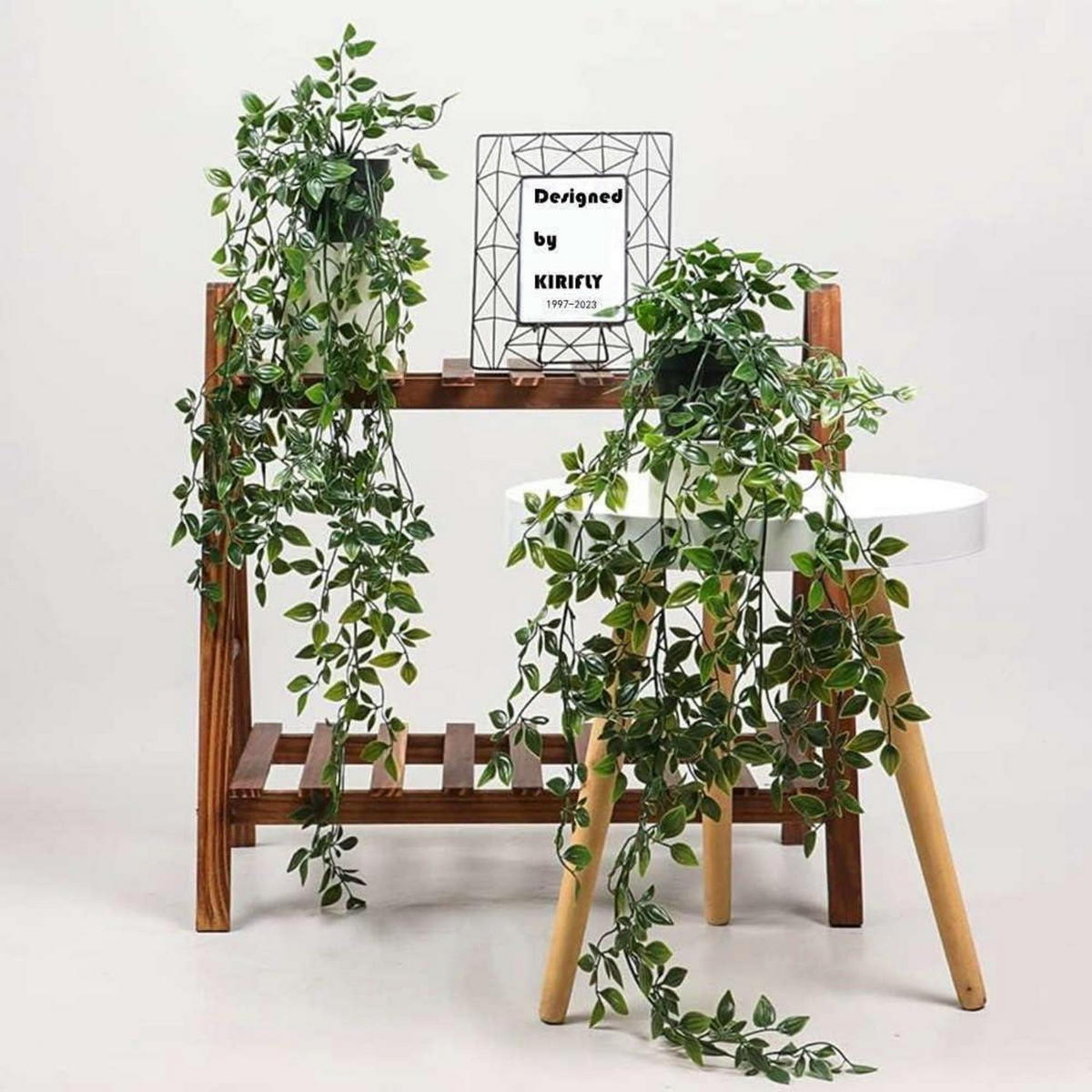 KÜNSTLICHE Hängepflanzen 3er Set Eukalyptus Grün - Grün, Kunststoff (19.1cm)