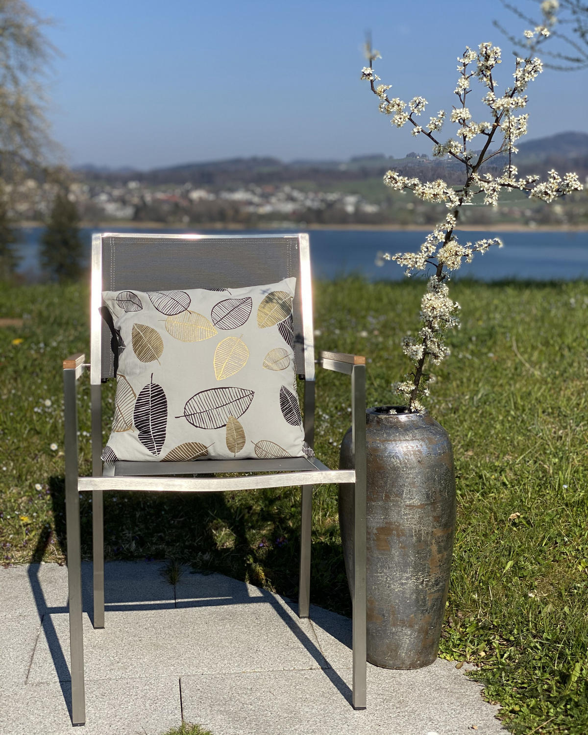 DEKORATIVNÍ POLŠTÁŘ sada 2 ks Bílý 45/45 cm Lotus - bílá, textil/přírodní materiály (45/45cm) - Beliani
