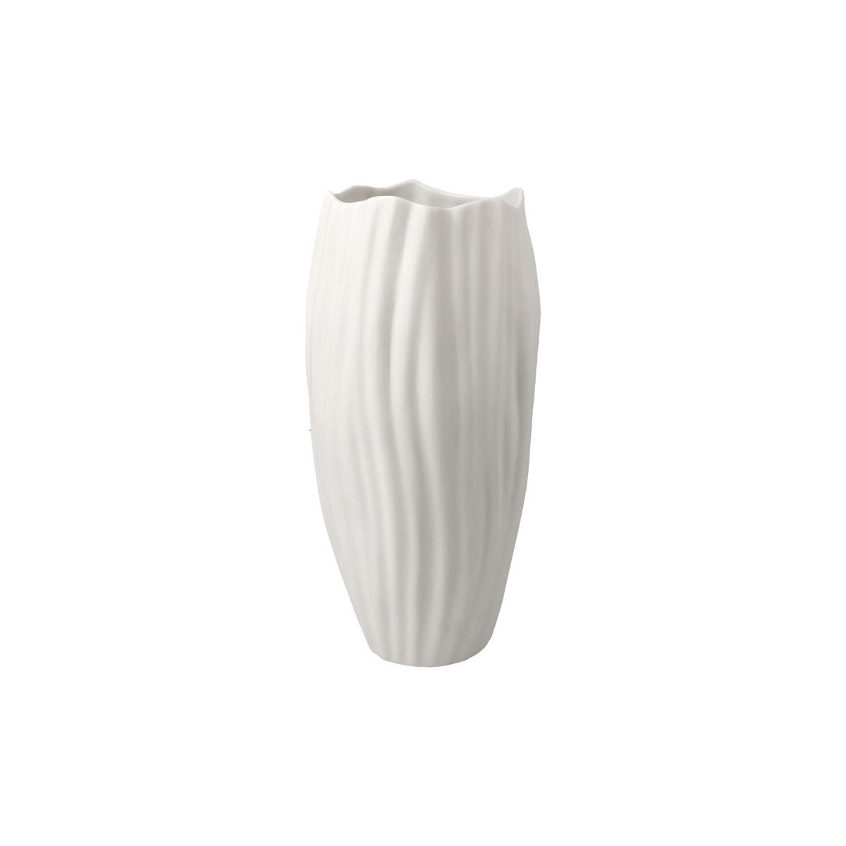 VASE Spirulina, Biskuit-Porzellan, Biskuit Weiß, 20 cm - Weiß, Keramik (20cm) - Goebel