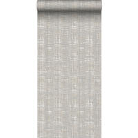TAPETE Leinen-Optik 53 cm x 10 m - Grau, Papier (53/1000cm) - Sanders & Sanders