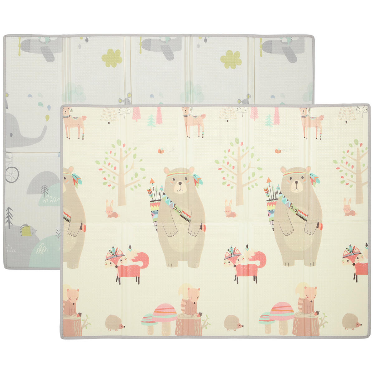 SPIELMATTE DE-18921 faltbar, reversibel, 200x150 cm Multicolor - Multicolor, Kunststoff (150/200cm) - ComfortXL
