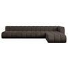 ECKSOFA modulares Sofa Darnel-L3 - 387x177x70 cm Braun - Braun, Holzwerkstoff/Textil (387/177cm) - ALTDECOR