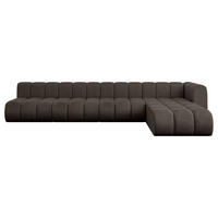 ECKSOFA modulares Sofa Darnel-L3 - 387x177x70 cm Braun - Braun, Holzwerkstoff/Textil (387/177cm) - ALTDECOR