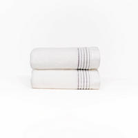 GÄSTETUCH Pure Elegance 2er Set, 33x50cm, Baumwolle, Weiß - Weiß, Textil (33/50cm) - SOWL