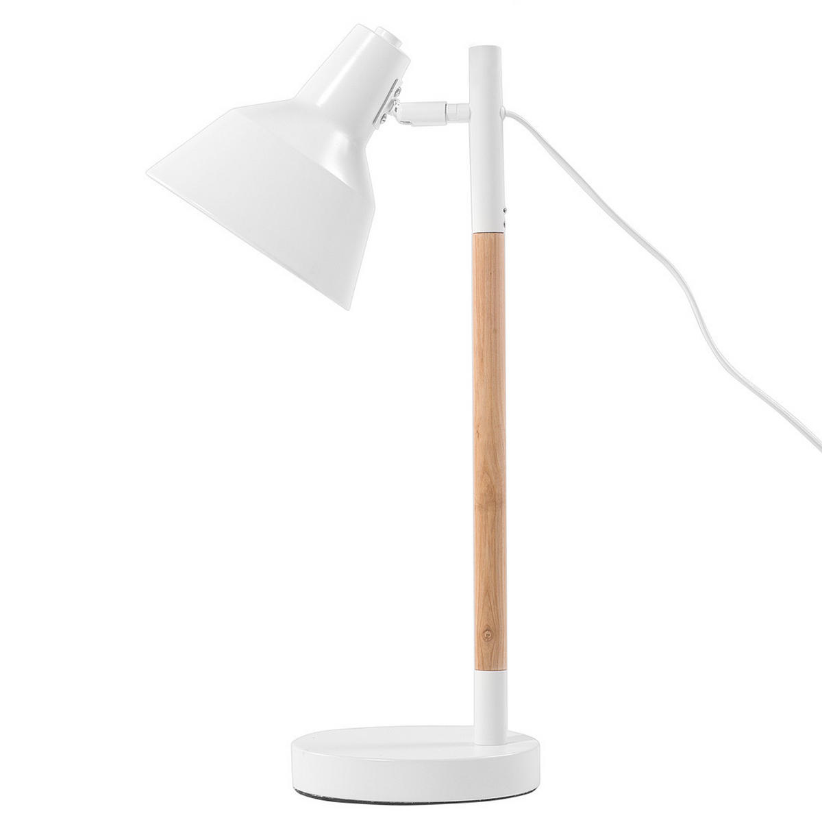 SCHREIBTISCHLAMPE Aldan 17/17/53 cm - Weiß, Metall (17/17/53cm) - Beliani