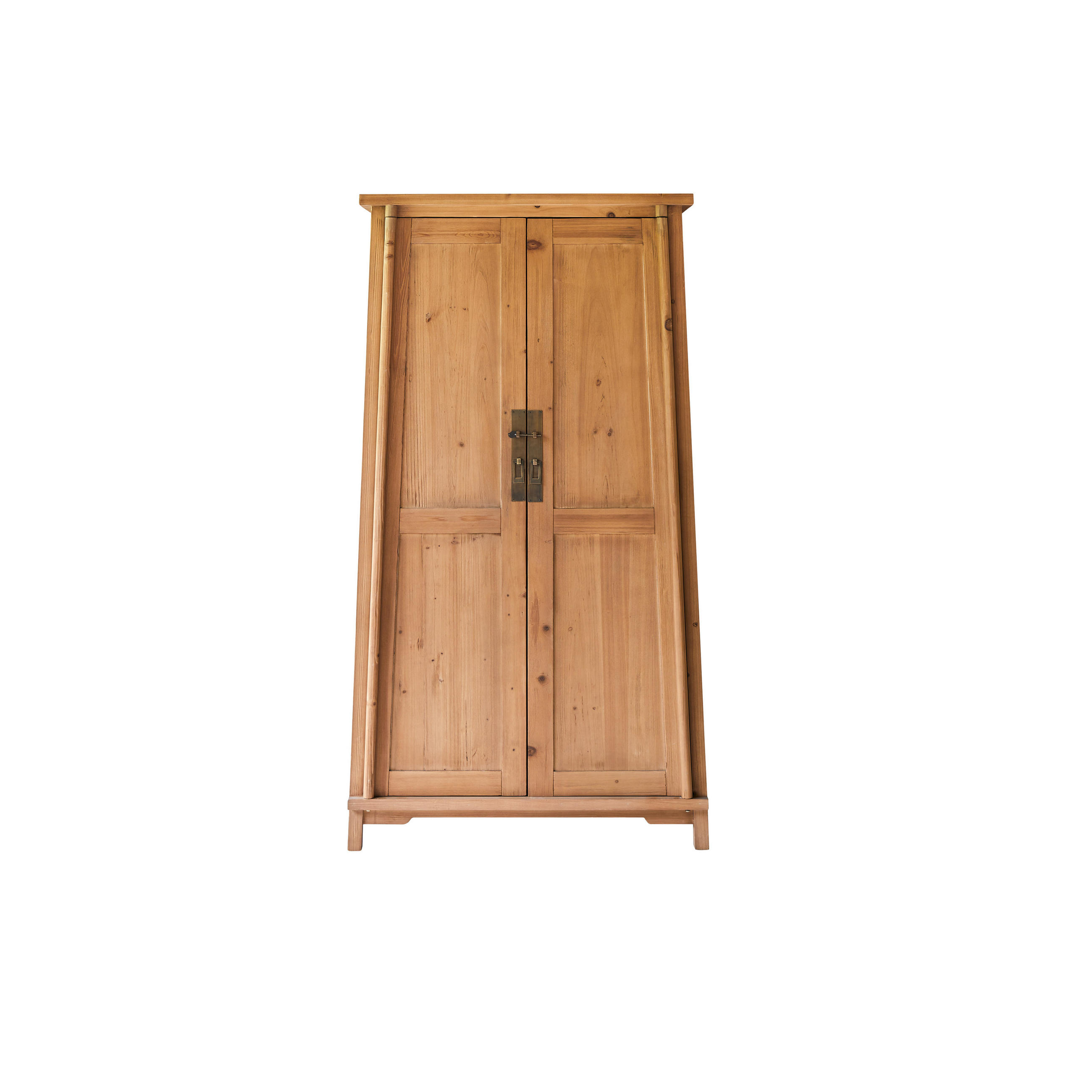 SCHRANK Yuki Natur aus Pinie - Naturfarben, Holz (100/180/40cm) - Tikamoon