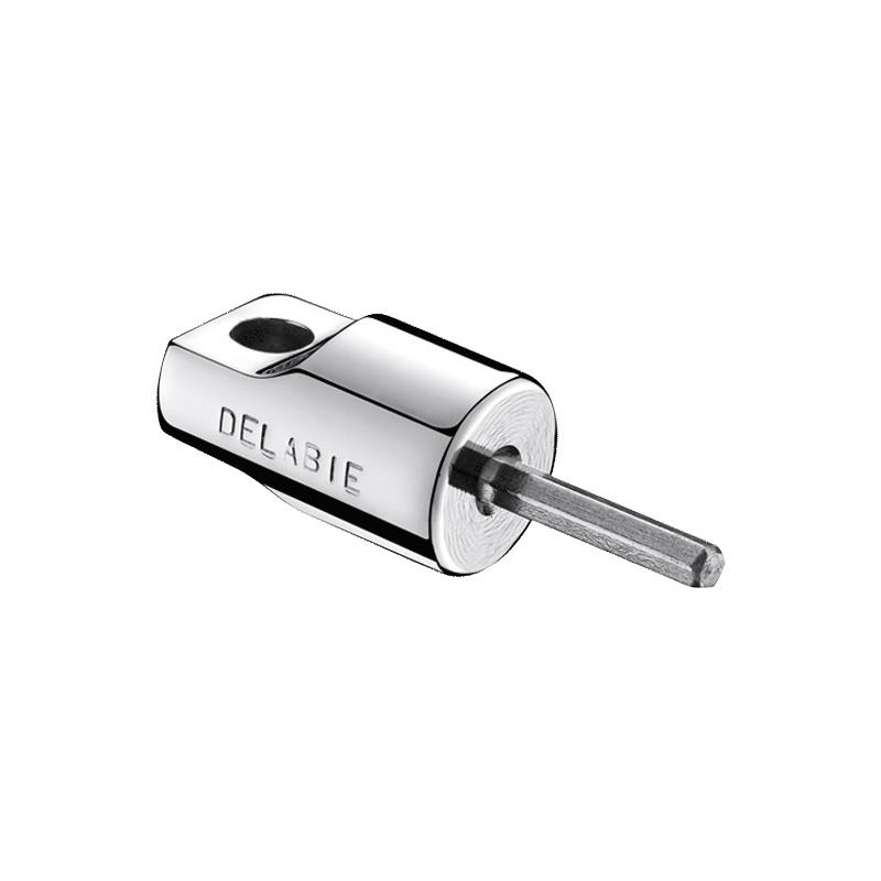 INNENSECHSKANTSCHLÜSSEL 2,5 mm für ECO-Strahlregler - Chromfarben, Metall (6.5/1.5/10cm) - Delabie