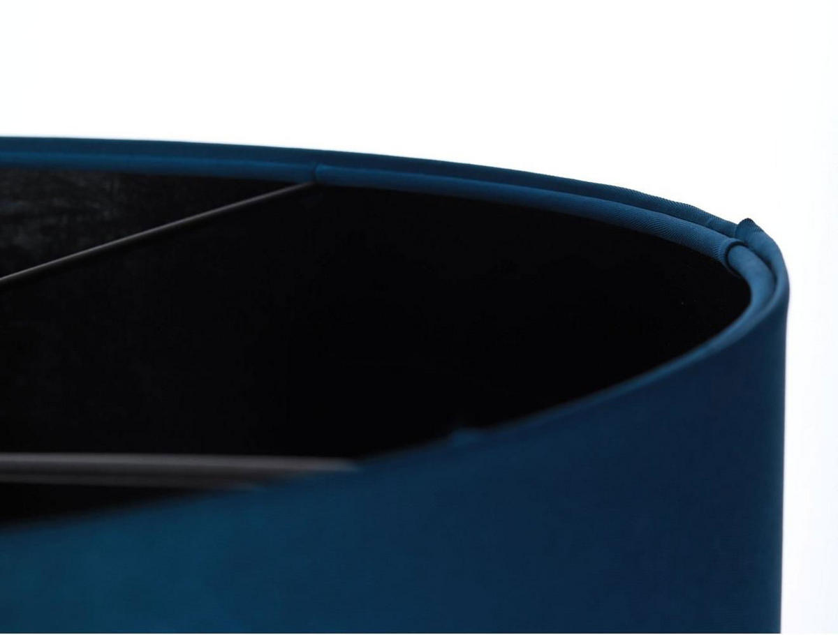 HÄNGELEUCHTE Schwarz 50/25 cm - Türkis/Schwarz, Textil (50/0.8/25cm) - ONZENO