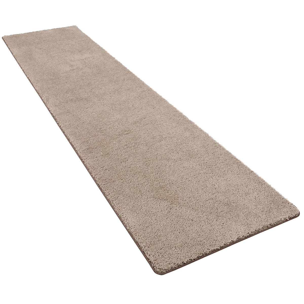 HOCHFLOR SHAGGY LÄUFER TEPPICH PALACE - Taupe, Textil (80/240cm) - Snapstyle